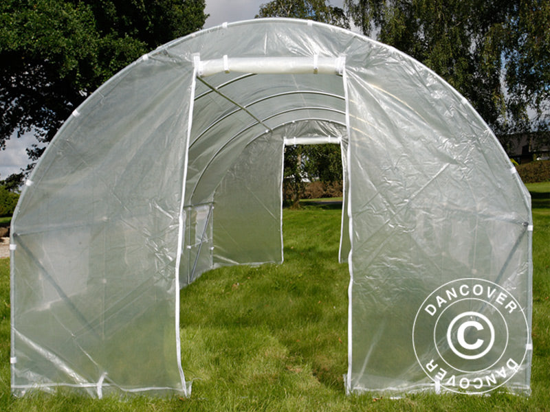Polytunnel Drivhus 3x6x2m, 18m², Transparent