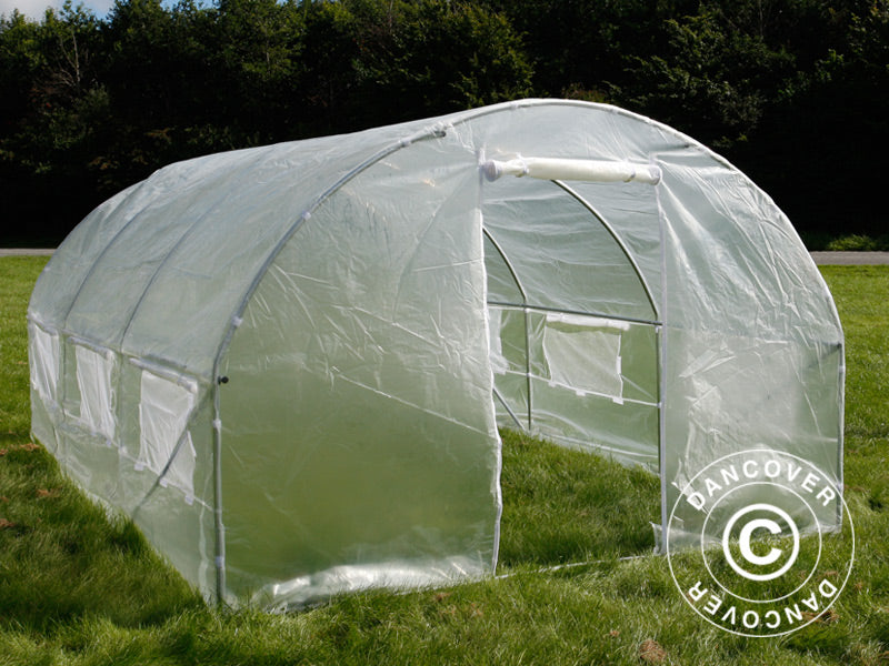 Polytunnel Drivhus 4x4x2m, 16m², Transparent
