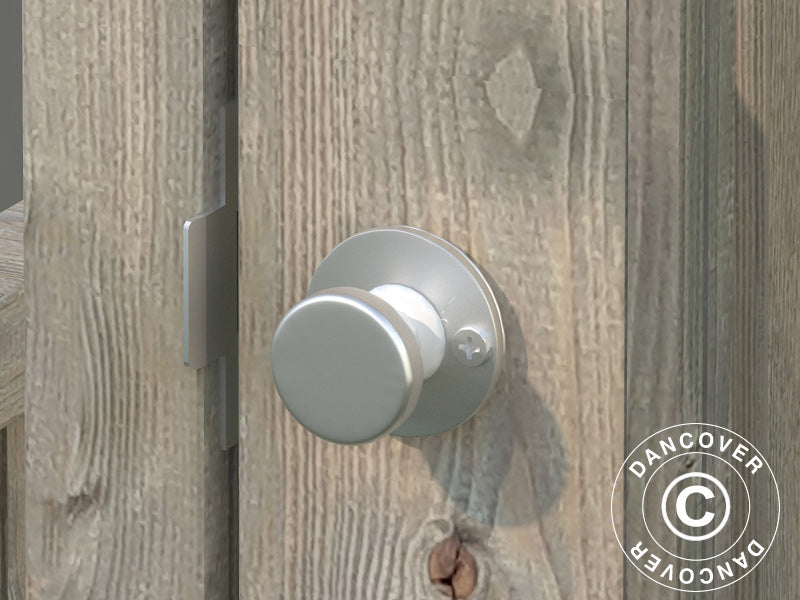 Drivhus/hagepavlijong av tre, 3x4,83x2,88m, 13,8m², Grå