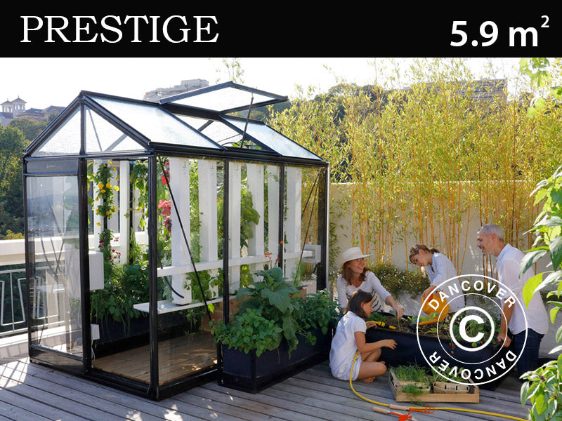Greenhouse PICCOLO 1,59x3,71x2,21m Black
