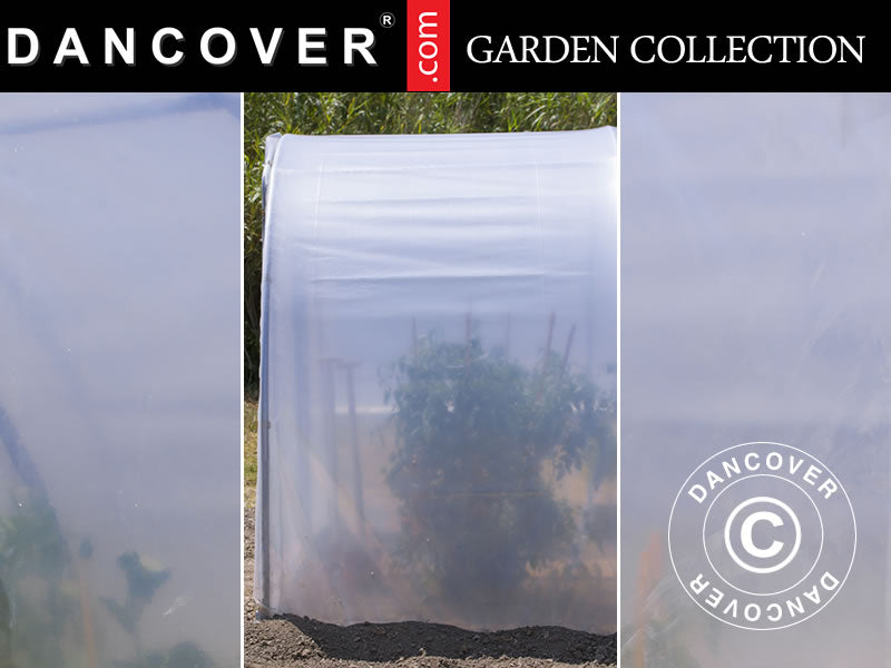 Forlengelse til polytunnel drivhus 1,5m, 6,75m², transparent