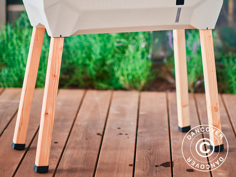 Høybed, SAMMY SALAD, m/duk og vanntank, Lysegrå