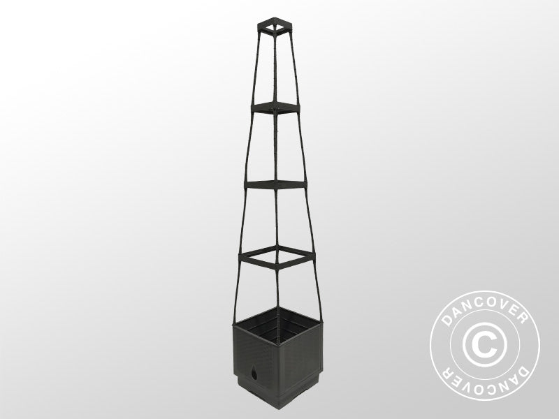 Plantetårn 0,25x0,25x1,29m, Grå