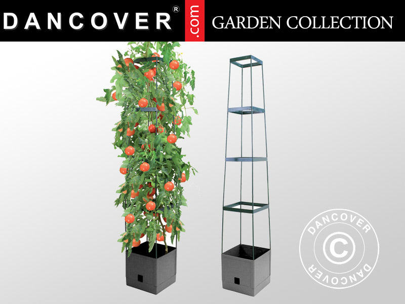 Plantetårn Maxitom, 0,25x0,25x1,5m, Antrasitt