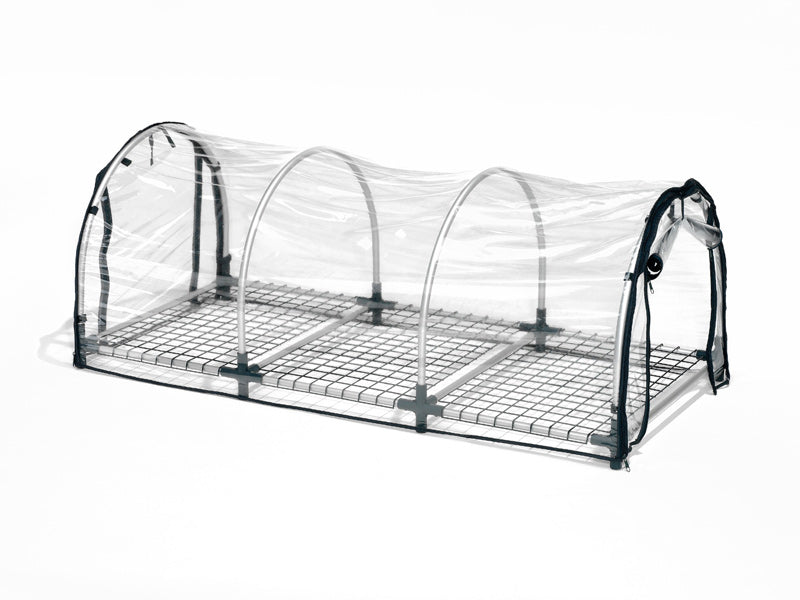 Minidrivhus plantekuvøse JUMBO XXL m/varmematte, 60x130x50cm, Transparent