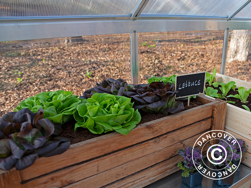 Drivhus polykarbonat Balance 11,8m², Palram/Canopia, 2,44x4,87x2,29m, Sølv