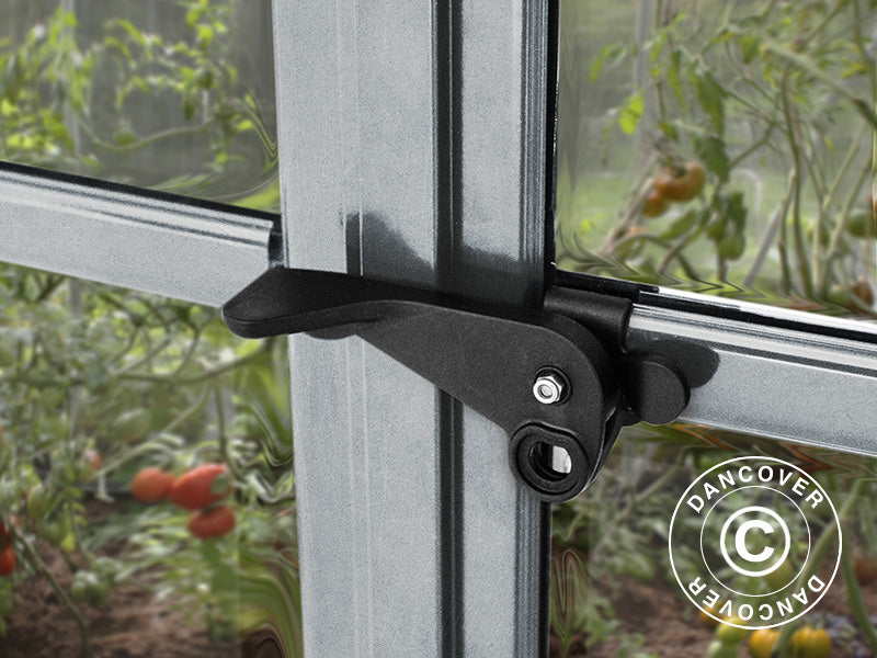 Drivhus polykarbonat Balance 14,81m², Palram/Canopia, 2,44x6,07x2,29m, Sølv