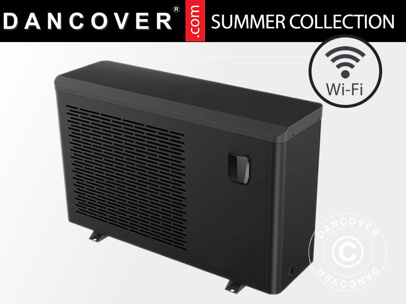 Pool inverter heat pump, Wi-Fi, 9 Kw, Metal