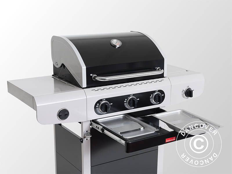 Gassgrill Barbecook Siesta 310, 56x124x118cm, svart
