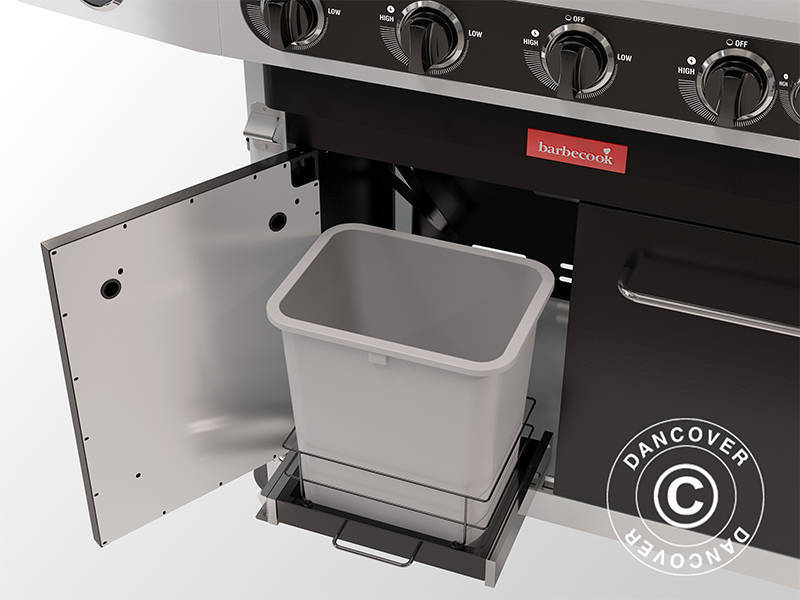 Gassgrill Barbecook Siesta 612, 56x142x118cm, svart