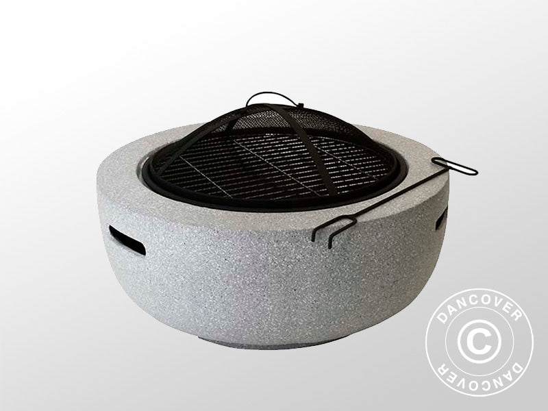 Bålpanne, Ø60x35cm, Grå/Svart