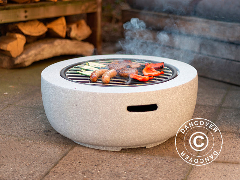 Bålpanne, Ø60x35cm, Grå/Svart