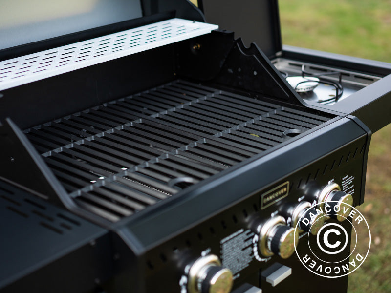 Gas BBQ Grill 53x123x112cm Black (UK)