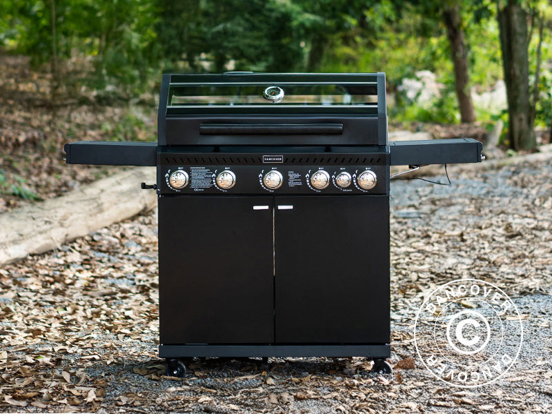 BBQ-gassgrill Dancover 5+1, Svart