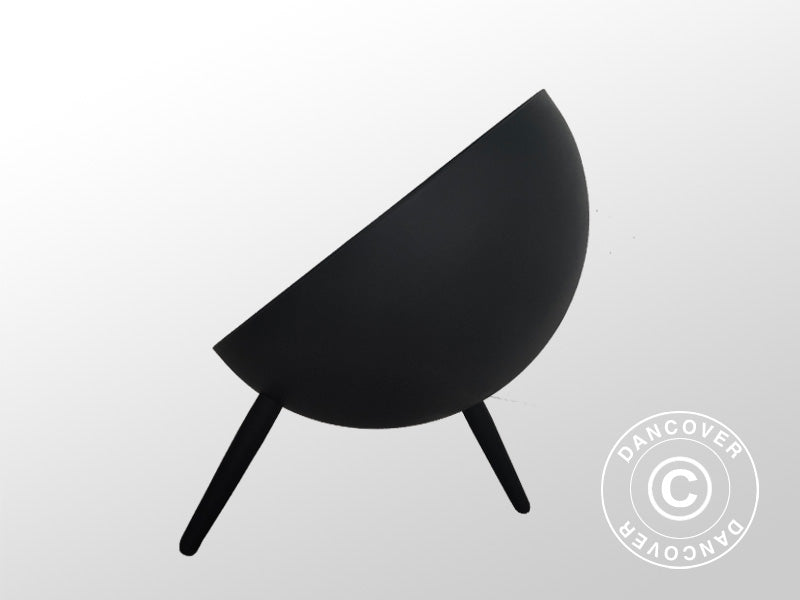 Bålpanne Halvkule, Ø60x65cm, Svart