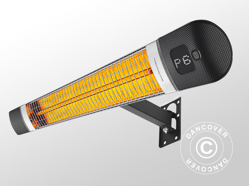 Terrassevarmer SMARTY-WL m/fjernkontroll, 2500W, Svart