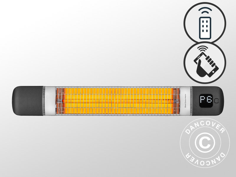 Patio Heater SMARTY-WL w/RC, 2500 W, Black