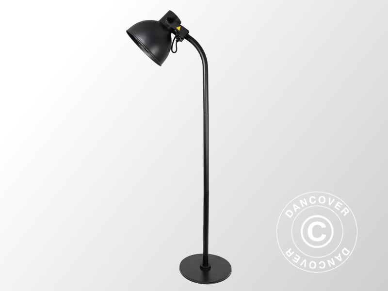 Terrassevarmer SENSUI på stativ m/fjernkontroll, 2 halogenlamper, 2000W, svart