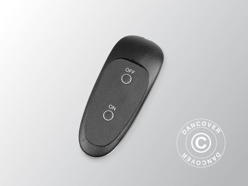 Terrassevarmer TH1800S på stativ med fjernkontroll