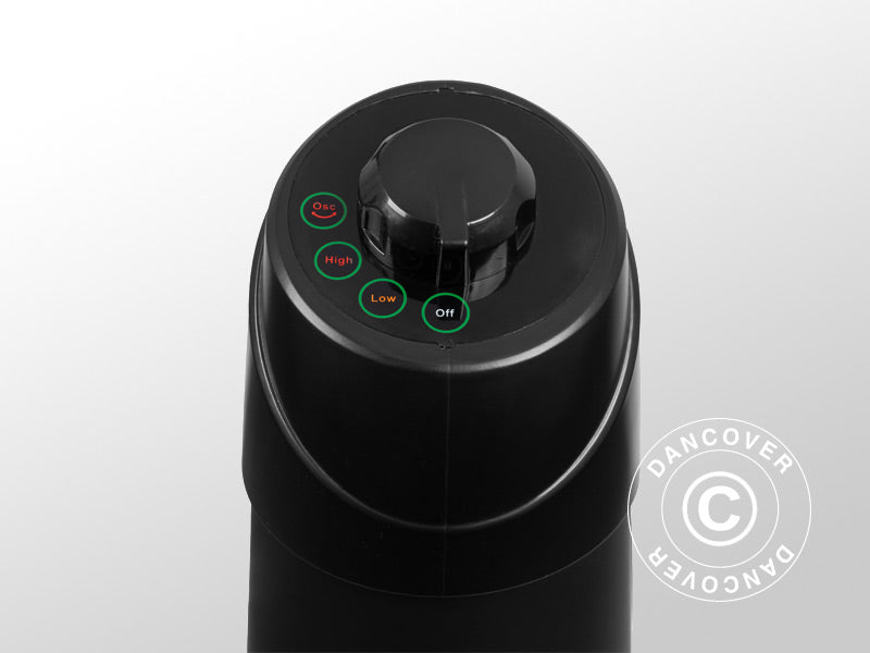 Terrassevarmer Q-Tower 1200, 1200W, Svart