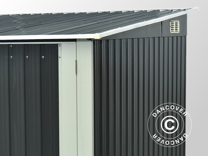 Sykkelskur 2,06x2,04x1,63m, 4,2m², Antrasitt/Hvitt