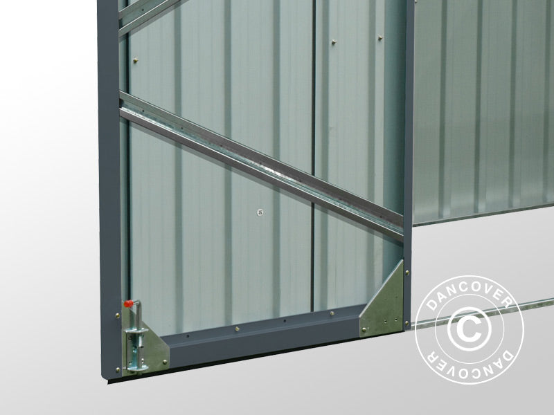 Søppelskur dobbel 1,58x1,01x1,34m, 1,6m², Antrasitt