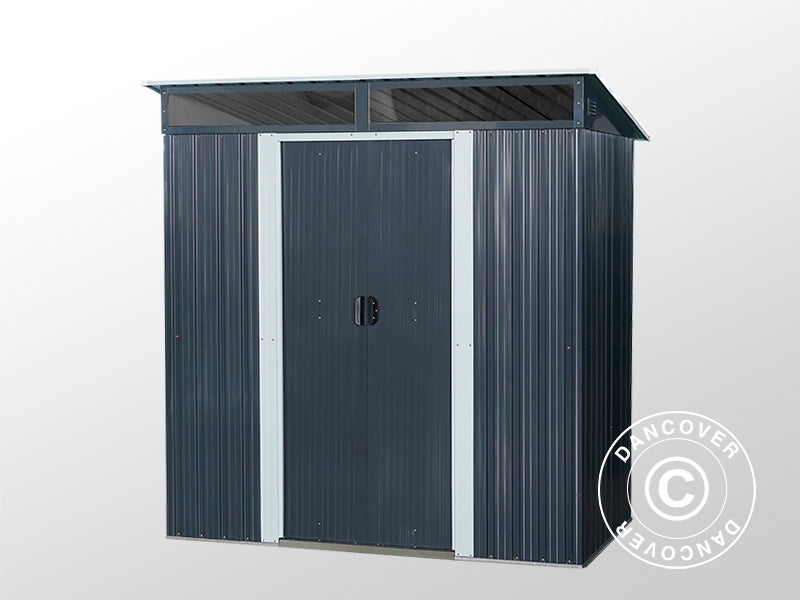 Redskapsbod med takvindu 1,95x1,21x1,96m, 2,35m², ProShed®, Antrasitt/Hvit