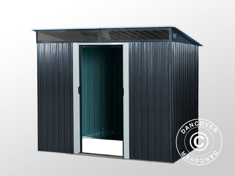 Redskapsbod med takvindu 2,38x1,74x1,96m, 4,14m², ProShed®, Antrasitt/Hvit