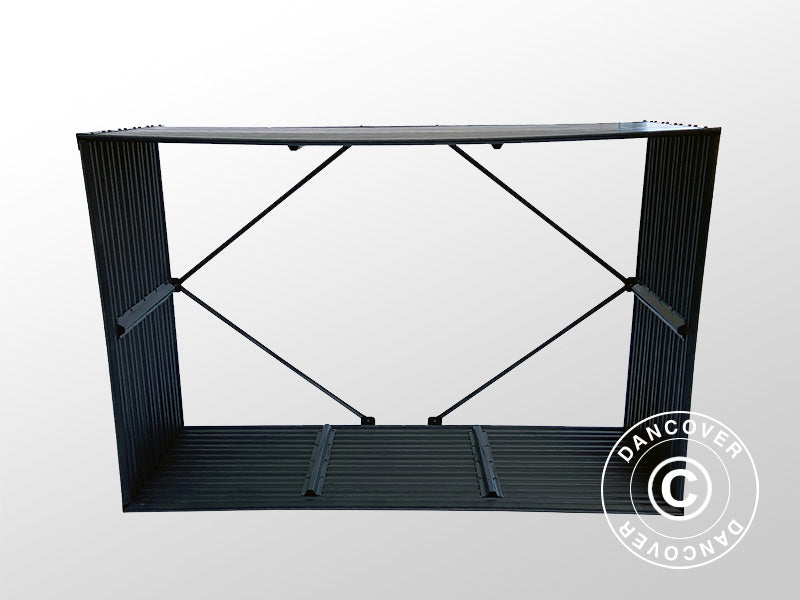 Vedskjul, høybed, GPPS, 1,5x0,5x1m, 0,75m², Grå BARE
2 STK. IGJEN