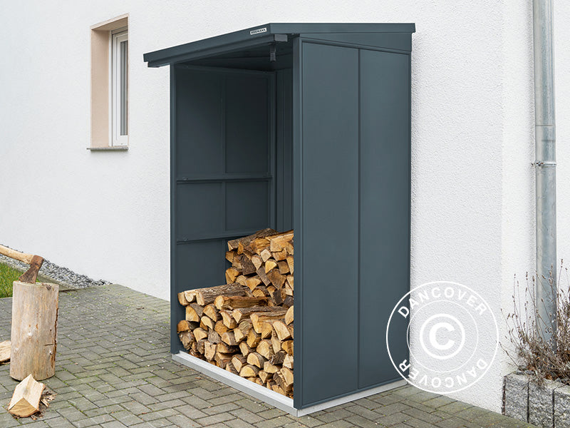 Vedskjul Hörmann Elegant Typ1, 1,23x1,03x1,98m, Antrasitt