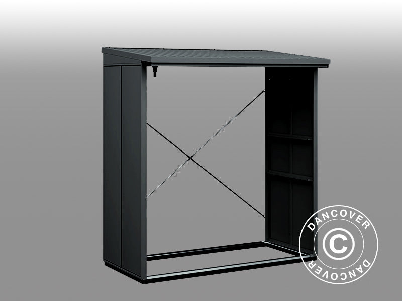 Vedskjul Hörmann Elegant Typ2, 1,81x1,03x1,98m, Antrasitt