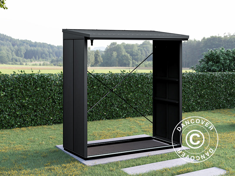 Vedskjul Hörmann Elegant Typ2, 1,81x1,03x1,98m, Antrasitt