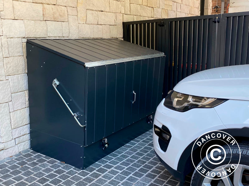 Sykkelskur, Protect-a-Cycle, Trimetals, 1,96x0,89x1,33m, 1,74m², Antrasitt