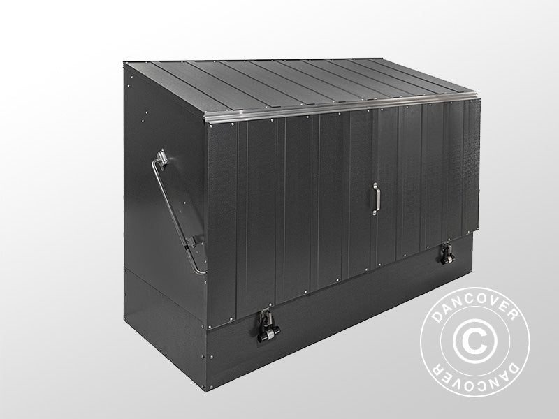 Sykkelskur, Protect-a-Cycle, Trimetals, 1,96x0,89x1,33m, 1,74m², Antrasitt