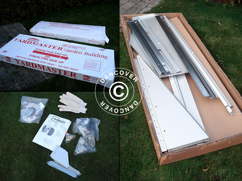 Redskapsbod 2,02x1,37x1,89m, Sølv BARE 1 STK. IGJEN