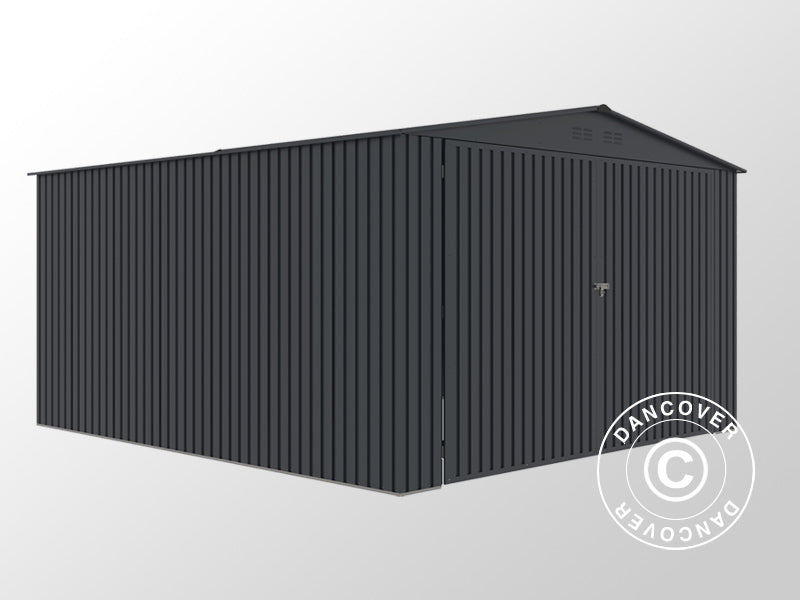 Metall garasje 3,8x4,2x2,32m, 15,96m², ProShed®, Antrasitt