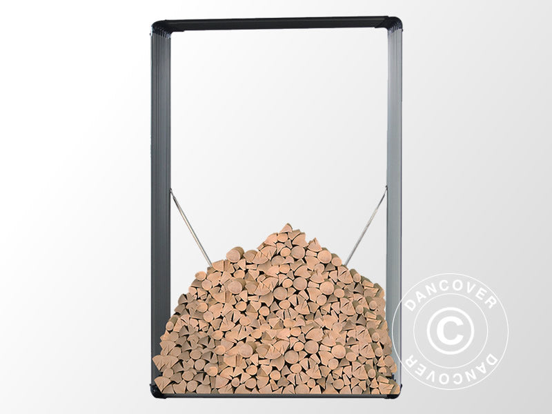 Vedskjul, høybed 1,10x0,52x1,80m, 1,98m², ProShed®, Antrasitt