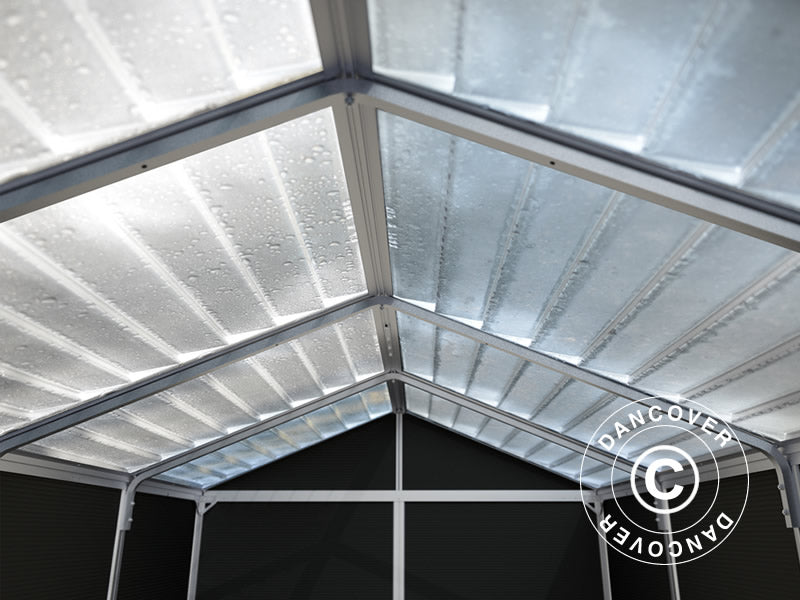 Redskapsbod polykarbonat Rubicon, Palram/Canopia, 1,85x1,54x2,17m, 2,8m², Antrasitt