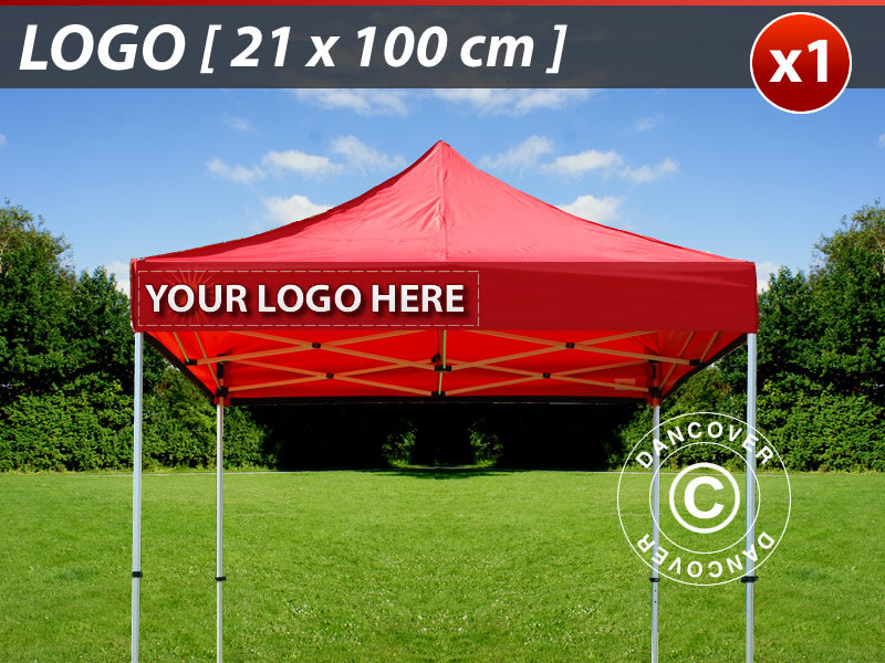 1 stk. FleXtents valance print 21x100cm, justert til venstre