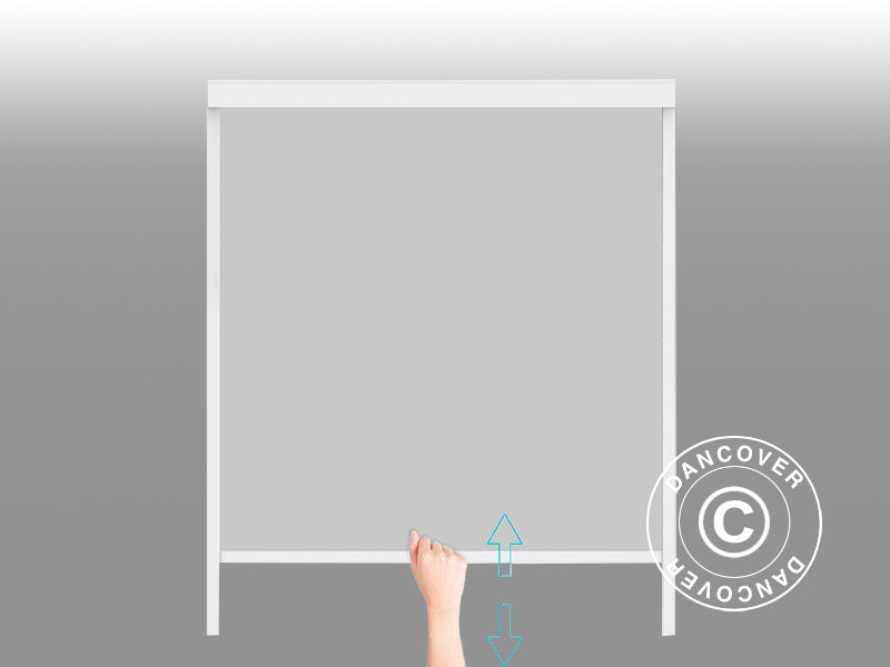 Bioklimatisk pergola-paviljong San Pablo Alu+, 3x5,8m med 6 sidevegger, Hvit