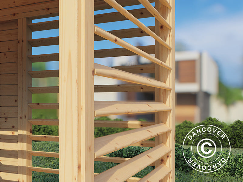 Paviljong i tre, Bertilo Garten Lounge 2, 3,37x2,34x2,32m