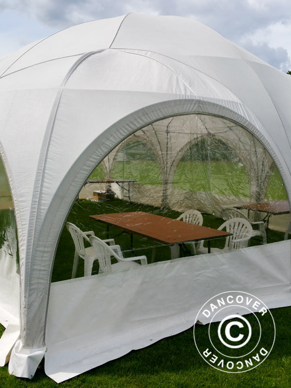Kuppel-partytelt Multipavillon 6x9m, Hvit