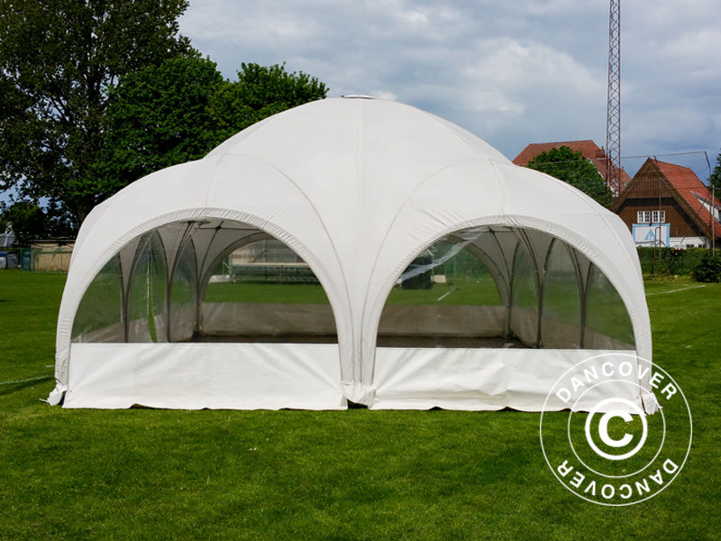 Kuppel-partytelt Multipavillon 6x9m, Hvit