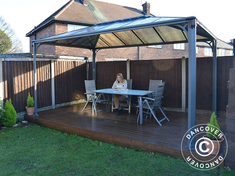Paviljong Martinique, Palram/Canopia, 2,96x4,3m, Antrasitt