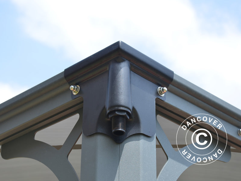 Paviljong Monaco, Palram/Canopia, 4,5x4,5m, Grå