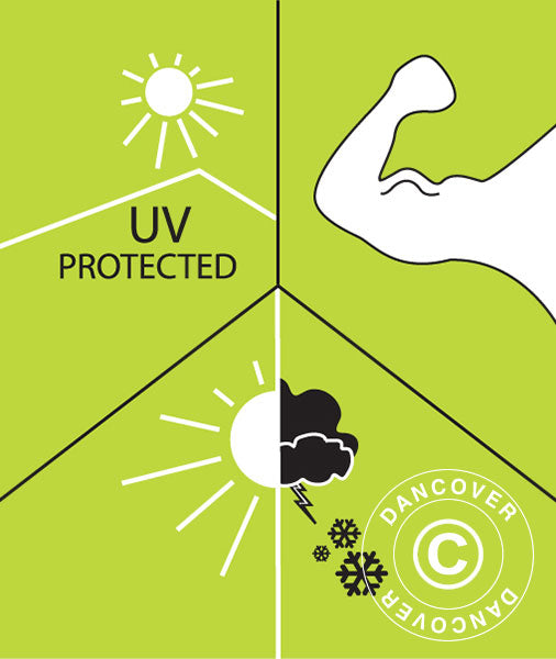 Dør baldakin Aquila, Palram/Canopia, 0,915x1,505m, Mørk grå/Transparent