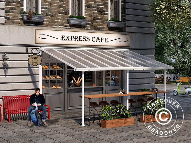 Terrassetak Feria, Palram/Canopia, 3x5,46m, Hvit