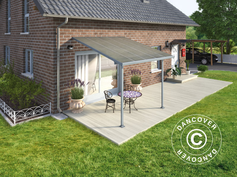 Terrassetak Feria, Palram/Canopia, 3x3,05m, Grå