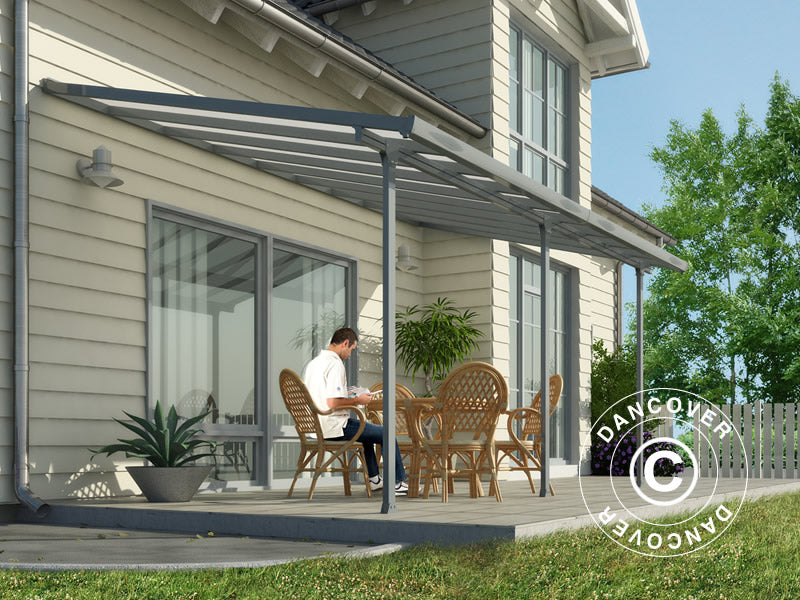 Terrassetak Feria, Palram/Canopia, 3x5,46m, Grå