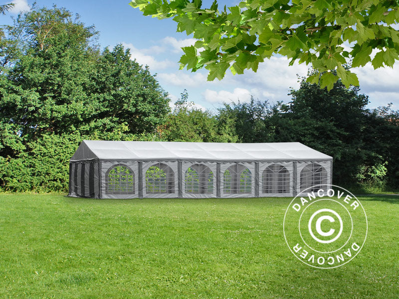 Partytelt, SEMI PRO Plus CombiTents® 900 6x12m, 4 i 1, Grå/Hvit